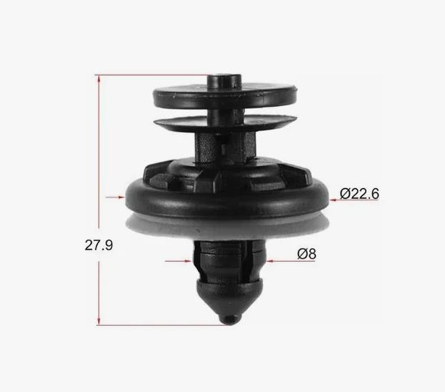 Клипса пластиковая для Audi, Seat, Skoda, Volkswagen ОЕМ: 6Q0868243. (внутренняя отделка). Клипса пластиковая для Audi, Seat, Skoda, Volkswagen ОЕМ: 6Q0868243. (внутренняя отделка).